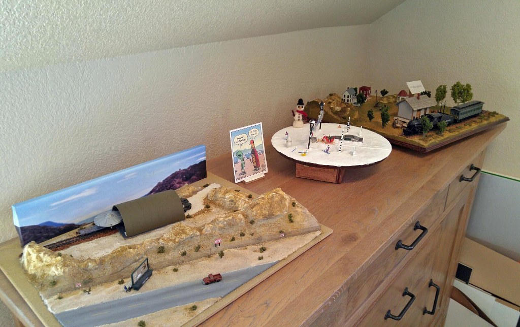 Dioramas on Shelf